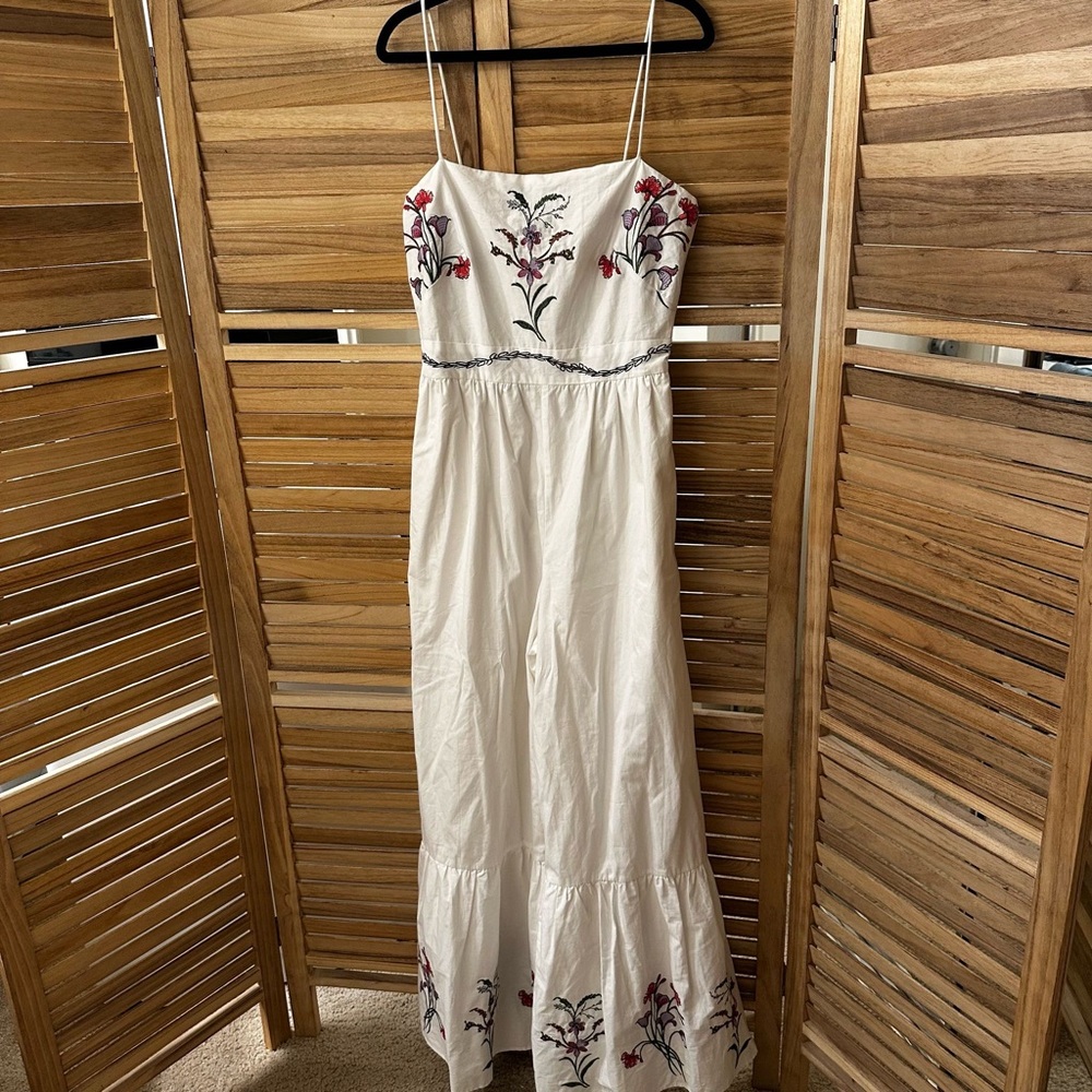 Hutch Floral Embroidered Tiered Jumpsuit size Small - Picture 5 of 11